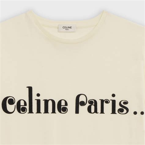 celine paris shirt black|Celine off white shirts.